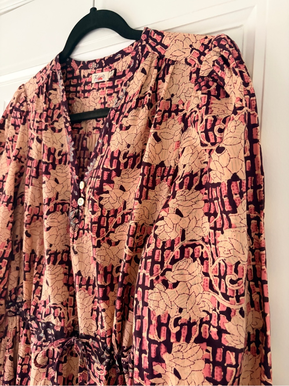Faherty Idina Block Print Dress - M - Picture 5 of 6